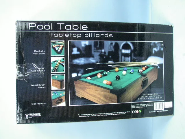 Westminster Tabletop Billiards Premier Edition Pool Table Model# 2480 for  sale online