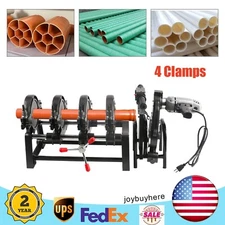 4 Clamps Pipe Fusion Welder Pipe Welding Machine 63-160MM Butt PE HDPE Profess