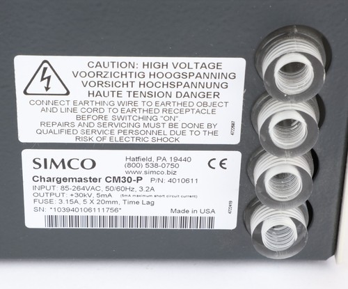Simco Chargemaster CM30-P (Positive) Electrostatic Generating Power Supply +30kV - Picture 5 of 6
