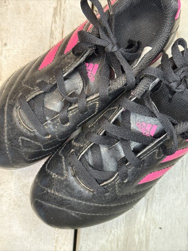 Adidas Goletto Soccer Futbol Cleats Youth Size 12K Black Pink - Picture 14 of 15