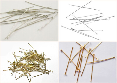 75-200Stück 24-60mm Nietstifte mit Kopf Head Pins Stärke 0,7mm