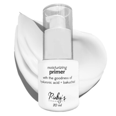 Ruby's Organics Primer for Face Makeup- Moisturizing, Hydrating, Vegan - 20ml