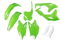 Kunststoffverkleidung Kit Full Kawasaki KXF 250 2017 Ufo Plast GrüN