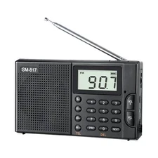 radio portable am fm shortwave - digital radio plug in wall or battery black