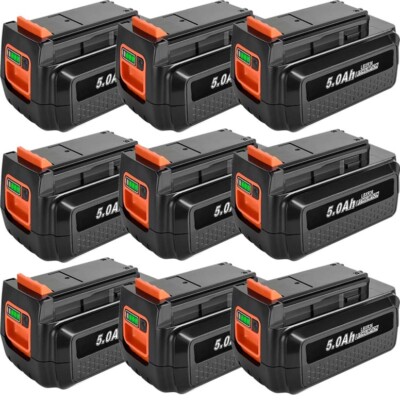 For Black Decker 40V Battery 40Volt Max Lithium 5.0AH LBX2040 LBXR36 LST136