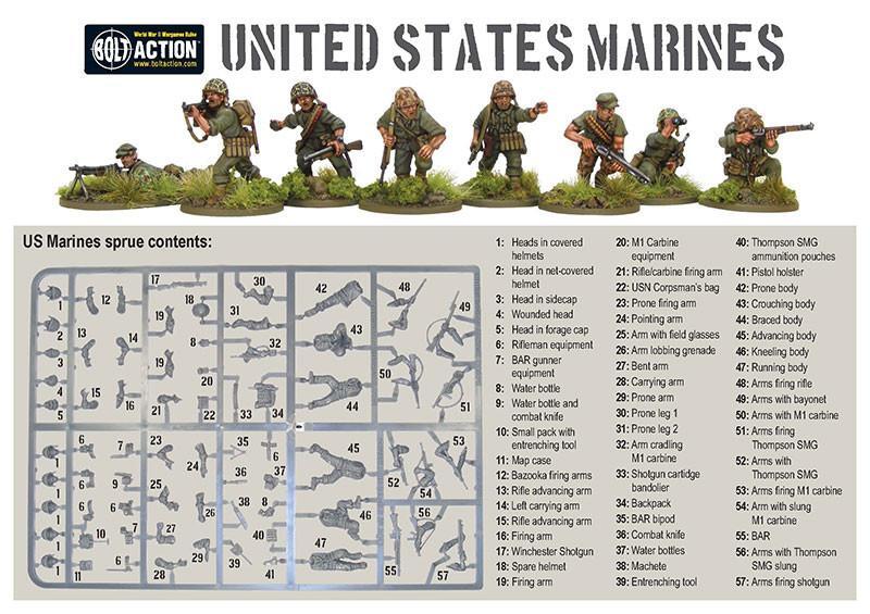 Thumbnail - Us Marines, Us Army Bolt Action Ww2, Warlord Games, Neu/ovp