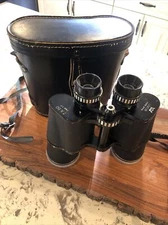 Vintage Lentar Coated Optics 7 x 50 Field 7.1 Degrees Binoculars w/Original Case