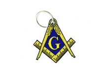 Keychain keyring embroidered embroidery patch masonic freemasson