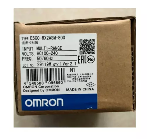 New In Box OMRON E5CC-RX2ASM-800 Temperature Controller 100-240VAC E5CCRX2ASM80