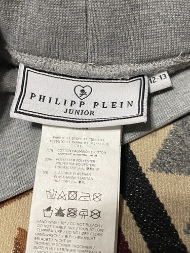 Philipp Plein Joggers Kids 12-13 Teddy Junior I Don’t Share Toys T12 - Picture 7 of 9