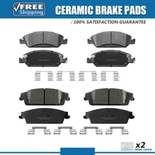 Front and Rear Ceramic Brake Pads for Chevy Silverado 1500 Tahoe GMC Sierra 1500