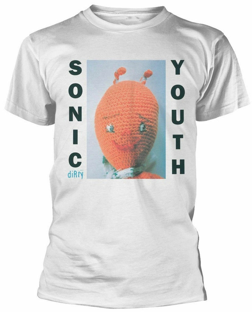 Official Sonic Youth T Shirt Dirty White Mens Unisex Classic