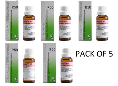 Dr. Reckeweg R50 Drops 22ml x 5 | Gynae & Sacroiliac Discomfort | Free Ship