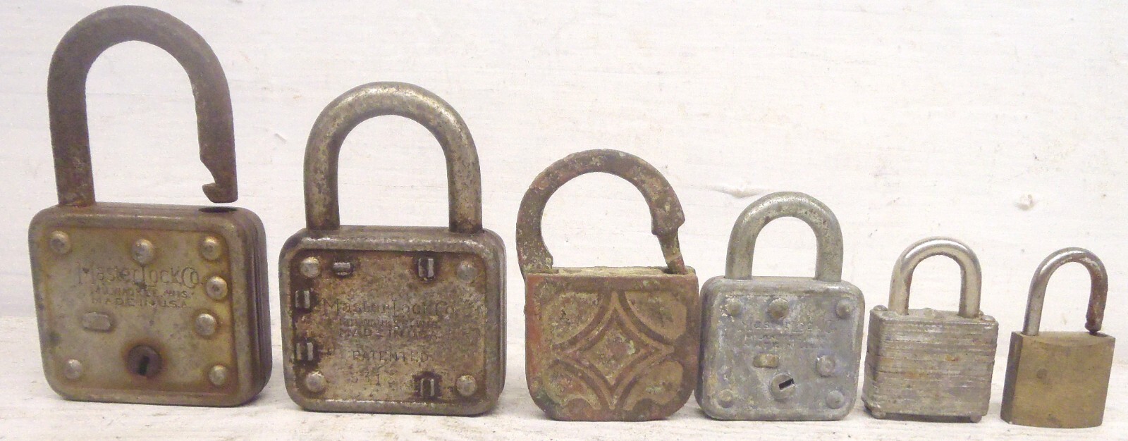 6 Vintage Locks No Keys eBay