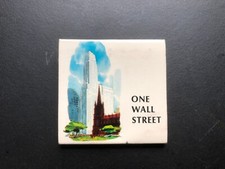 OLD Vintage "ONE WALL STREET" Irving Trust Company NY Bank matchbox MADE IN USA