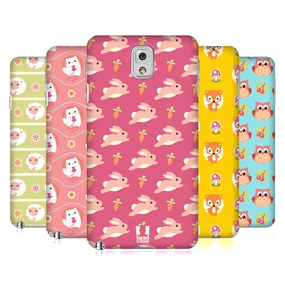 HEAD CASE DESIGNS CUTIE ANIMAL PATTERNS HARD BACK CASE FOR SAMSUNG PHONES 2 - Image 1 of 4