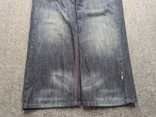 Coogi Jeans Mens 34x32 Blue Wide Leg Baggy Embroidered Flare Hip Hop Streetwear - Picture 3 of 18