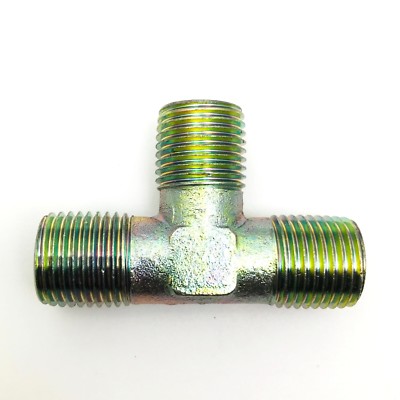 Metric Tee M16 M16X1.5 Male Fitting Adapter Plated Brass Brake Oil Fuel Gas CW