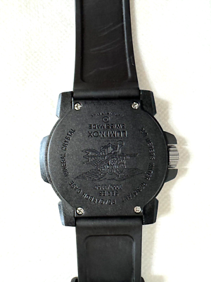 Luminox Navy Seal Watch 3050/3950 Water Resistant Black Rubber 200