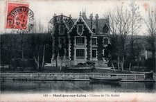 Old postcard 77 MONTIGNY-SUR-LOING - CHATEAU DE L'ILE NOBLET