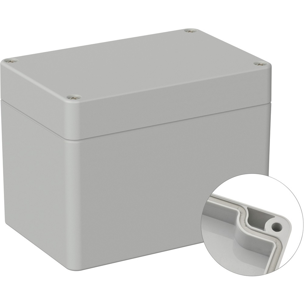 TRU COMPONENTS TC-9065660 Industrie-Gehuse 120 x 80 x 90 ABS Lichtgrau R 3190₽
