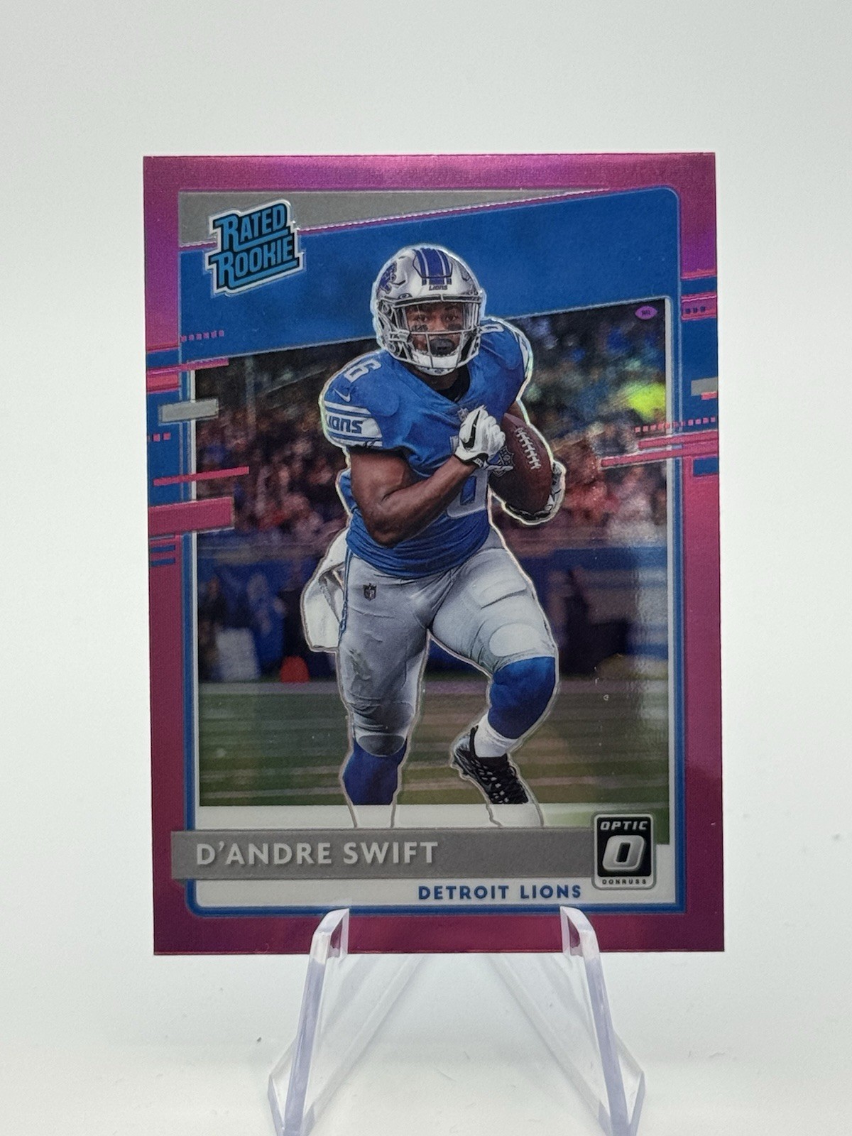 2020 Panini Donruss Optic - Rated Rookies D'Andre Swift #159 Pink Prizm (RC)