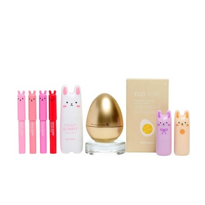 TONYMOLY Big Bunny Easter Basket Gift Set   K-Beauty Skincare with Pocket Bunny 