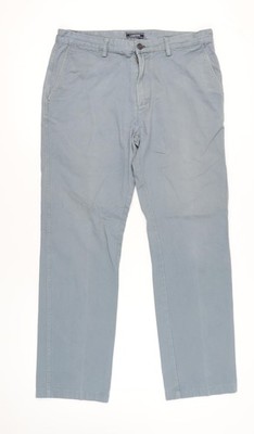 Blaue Herren-Chinohose UK-Größe 35 Lands' End klassische Passform