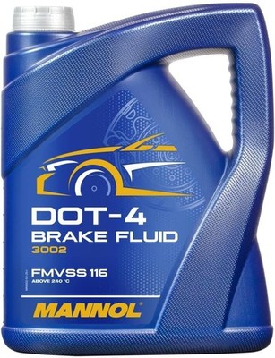 1 x 5L MANNOL DOT4 Brake Fluid, Synthetic