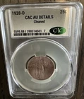 1928-D Standing Liberty Quarter AU Details CACG
