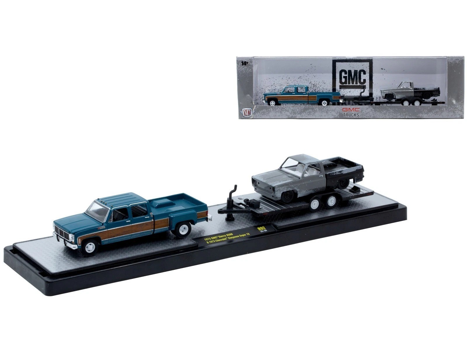 M2 1973 GMC Sierra 3500 & 1973 Chevrolet Cheyenne Super 10 Model 36000-92-6D