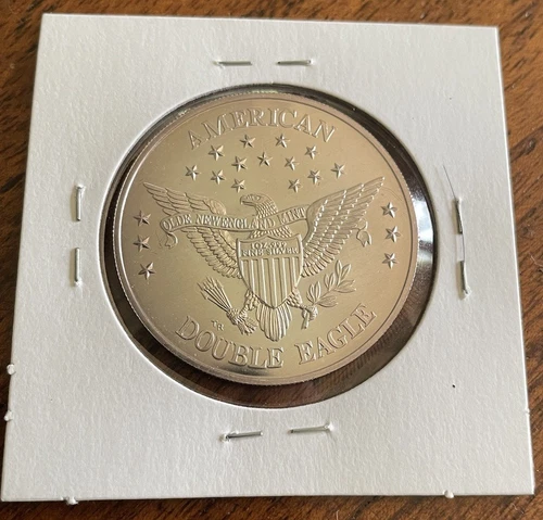 1984 Liberty American Double Eagle 1oz 0.999 FINE Silver round.
