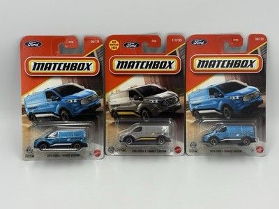 Matchbox Metal Diecast Lot of 3 2023 Ford E-Transit Vans Transit Custom
