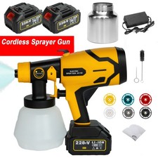 For Makita 18V Electric Spray Gun Cordless Fence Wall Paint Sprayer /Battery SET