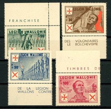 Okupacja II wojny światowej Legion Waloński: Mi.Nr.I / IV czysty. Mi: 200,-