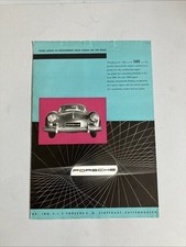 1956 Porsche Speedster 356a Carrera 550 Spyder Brochure