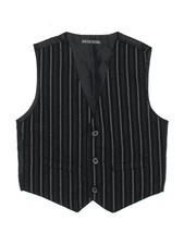Unbranded Boys Black Tuxedo Vest 5