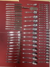 Michelin Besteck 100er Silberauflage für 12 Personen, 63 teilig wie Neu