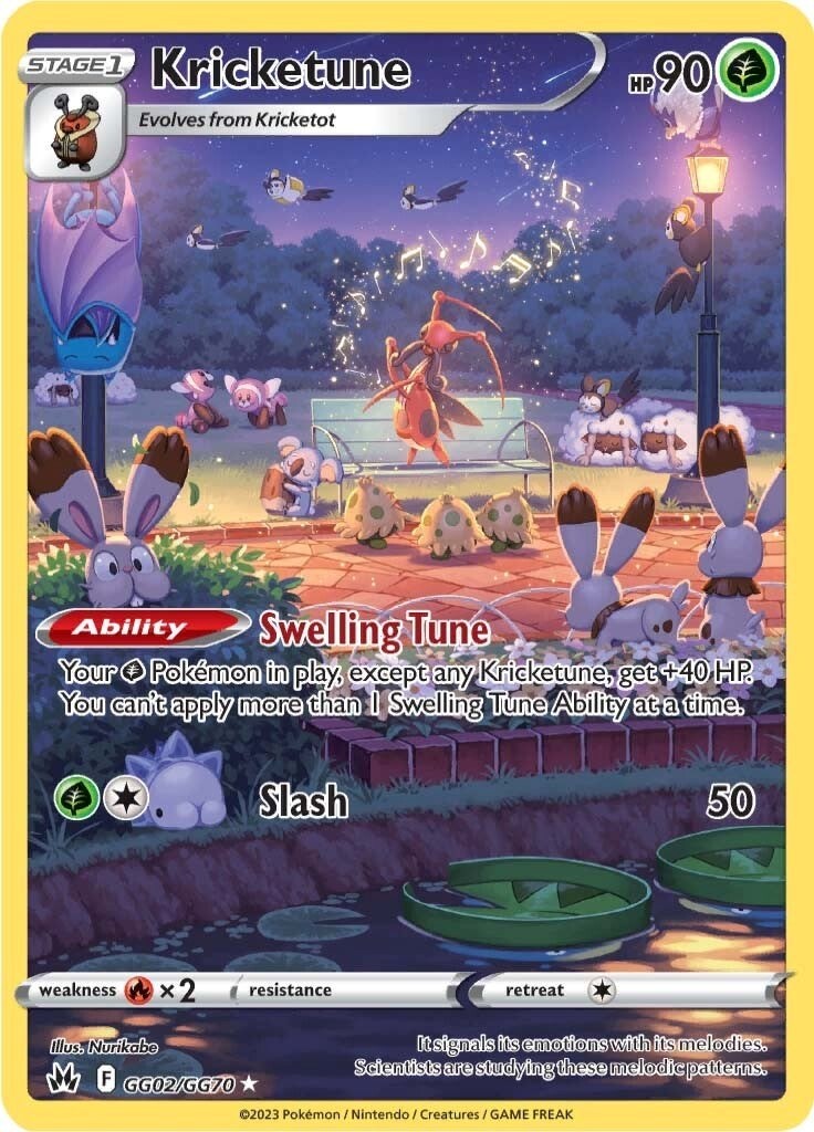 Kricketune GG02/GG70 SWSH: Crown Zenith: Galarian Gallery Holofoil UR Pokemon NM