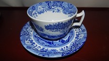Spode Copeland Italian blue : Milchkaffeetasse Becher, Teller zur Auswahl