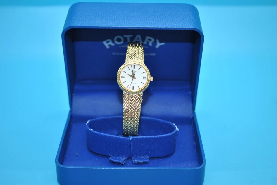 Rotary LB3004 Gold Plated White Dial Women's cocktail watch. Great condition. - image 3 of 4