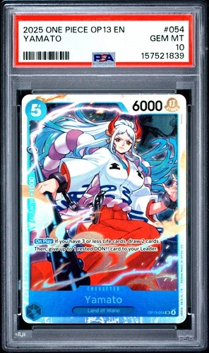 2025 ONE PIECE OP13-CARRYING ON HIS WILL #054 YAMATO PSA 10