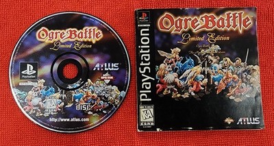 Ogre Battle: Limited Edition (Sony PlayStation 1, 1997) Game Disc and Manual Onl