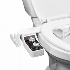 Bidet Attachment for Toilet, Hot  Cold Non-Electric Water Sprayer - Dual Retrac