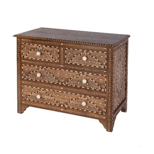 Butler Specialty Company Rashmi 40 in. W Bone 4 Drawer Accent Chest - Brown - Picture 1 of 7