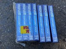 Maxell Black VHS 6 Hours T-120 - 7 Pack BRAND NEW Sealed