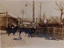 Org Russo-Japan Snapshot - Japanese Soldiers Street Running Retreat JRR20