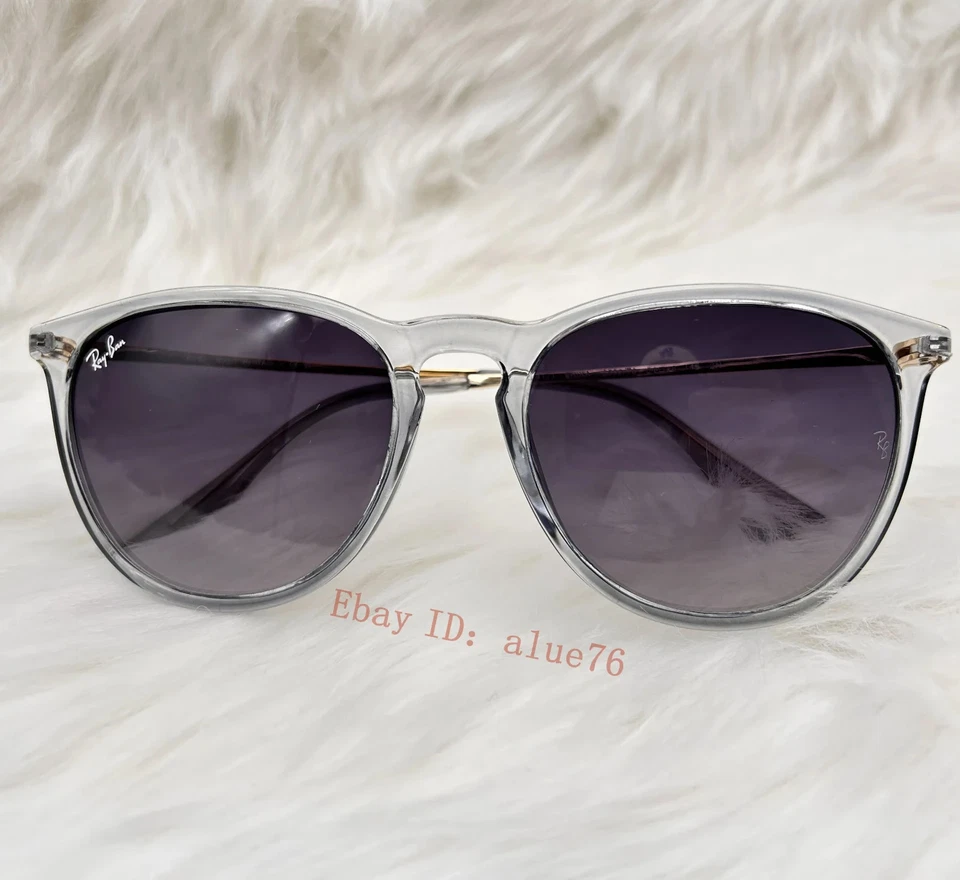 *Nuevo* Gafas de sol Ray-Ban Erika RB4171 6592/T3 marco azul gris degradado lentes Foto 4 de 4