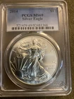2014 PCGS MS69 American Silver Eagle Bullion Dollar Business Strike 1 oz $1