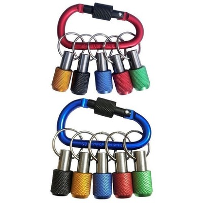5pcs Drill Bit Holder Hex Shank Screwdriver Keychain Extension Bar Quick Release